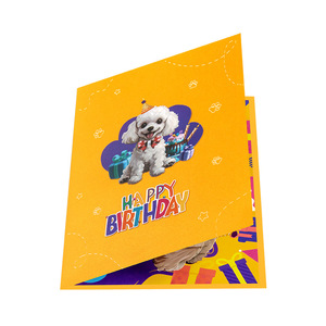 Pop up <span class=keywords><strong>carte</strong></span> d'anniversaire 3D fait à la main <span class=keywords><strong>joyeux</strong></span> anniversaire impression personnalisée <span class=keywords><strong>carte</strong></span> de voeux série de chien de compagnie pour enfants fils fille <span class=keywords><strong>amoureux</strong></span> - Product Image 5