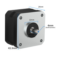 Moteur pas à pas hybride RB 42SHDB NEMA17 avec fil de cuivre plat, borne FPC pour imprimante, couple élevé de 0,25 N.m, hauteur réduite