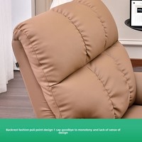 Einzelnes Ledersofa Casual Lazy Clouds Wohnzimmer Modern Einfach Elektrisch Funktional Verstellbar mit Massage und Heizung Cyber Celebrity