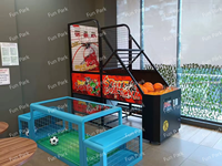 Machine de tir au basket en gros pour parcs de loisirs, machine d'entraînement au basket pour centres de jeux intérieurs