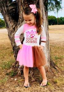 חם מכירה rts תינוקות בנות פעוטות ורוד גוטו שמלות טולה שרוול ארוך בנות ורוד שמלה טולה 1-0 עד 8 שנים - Product Image 3