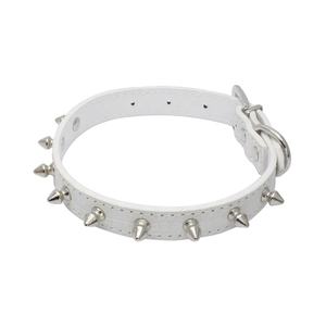 <span class=keywords><strong>Collar</strong></span> de cuero con tachuelas afiladas para mascotas, <span class=keywords><strong>Collar</strong></span> ajustable duradero para caminar, proveedor de mascotas - Product Image 3