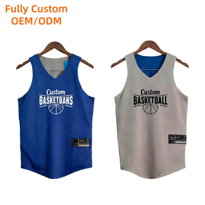 Custom Sublimation 100% Polyester <strong>Basketball</strong> Shirt Breathable Quick Drying Reversible <strong>Basketball</strong> <strong>Jersey</strong> - Product Image 1