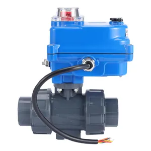 Factory Direct Sale Of Large Diameter DN50 UPVC Electric Ball Valve Anti-corrosion Acid And Alkali Resistant Valve For Water