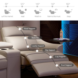 Mobili per la casa di lusso arancione moderni home theater poltrone <span class=keywords><strong>e</strong></span> <span class=keywords><strong>divani</strong></span> di lusso casa cinema divano - Product Image 5