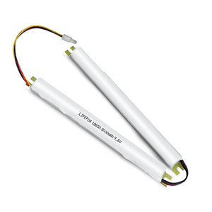 Batterie de remplacement d'éclairage d'urgence JINTION 9.6V 3000mAh LiFePO4 pour <span class=keywords><strong>Philips</strong></span> TrustSight 929003419006 6 cellules - Product Image 1