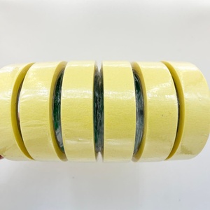 Factory Wholesale High Grade High Adhesive Single-Side 24mm Width Yellow Customized Color General Purpose Crepe Adhesive Tape - Product Image 4