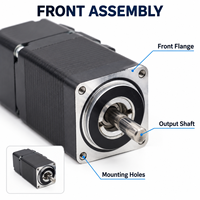 Motor Stepper Hybrid Closed Loop NEMA8 28mm 20 2 Fasa 1.8 Derajat DC24V 180gf.cm 0.6A untuk Printer 3D OEM Kabel Kustom