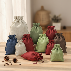 Sacs en <span class=keywords><strong>jute</strong></span> personnalisables 10*14cm avec cordon <span class=keywords><strong>de</strong></span> serrage, réutilisables, petits sacs <span class=keywords><strong>de</strong></span> courses en <span class=keywords><strong>toile</strong></span> <span class=keywords><strong>de</strong></span> <span class=keywords><strong>jute</strong></span> pour usage domestique, sacs à perruques, sac en <span class=keywords><strong>jute</strong></span> - Product Image 1