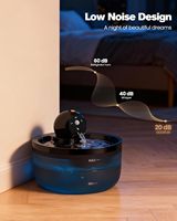 Fontaine à eau pour chat 88oz/2.6L, fontaine à eau sans fil pour animaux de compagnie avec capteur, distributeur d'eau 2600mAh pour chat