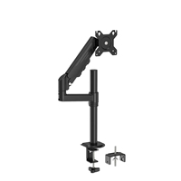 Support de moniteur Great Roc, bras réglable en hauteur, support de bureau en acier pour un seul moniteur, bras de moniteur réglable avec ressort à gaz