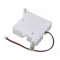 Ventilateur de refroidissement monobloc pour Orange Pi 5 Plus/Pi 5 V1.3.2, dissipateur thermique entièrement en aluminium avec ventilateur en matériau transparent pour PC