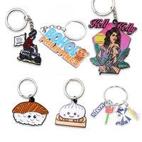 Porte-clés en émail personnalisé, porte-clés en alliage de zinc irrégulier, illustration de dessin animé, porte-clés avec logo, souvenir, étiquette de clé pour la promotion