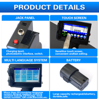 Imprimante jet d'encre intelligente portable, fournie directement par l'usine, pour la production de codes-barres, de codes QR et de dates.