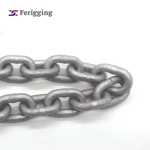 13mm yüksek çekme EN818-2 G80 sıcak daldırma galvanizli kaynaklı kısa Link alaşım kaldırma zinciri