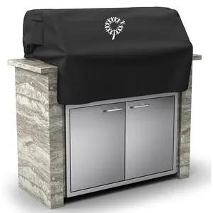 37'' Built-in Grill Cover for Coyote, DCS, Jenn-Air, KitchenAid, and Lynx, Waterproof & Windproof Island Grill Top Cover