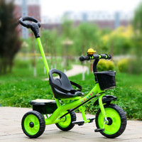 Vente en gros d'usine Tricycle à deux sièges pour enfants Tricycle à deux sièges pour bébés Voiture pour enfants avec siège arrière