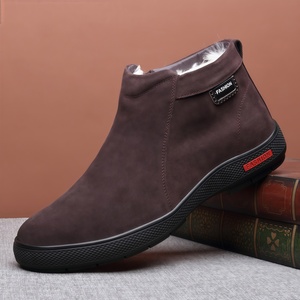 <span class=keywords><strong>Scarpe</strong></span> <span class=keywords><strong>Invernali</strong></span> da <span class=keywords><strong>Uomo</strong></span> in Pelle Scamosciata con Chiusura a Cerniera, Traspiranti, Fodera in Peluche Spesso, Resistenti all'Abrasione - Taglie Disponibili 45-47 - Product Image 3