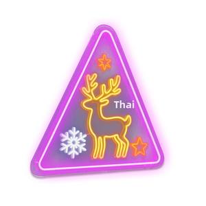 Luces de Neón Navideñas Personalizadas, Decoración para Centros Comerciales, Ambiente Festivo, Arreglo Decorativo para Ventanas, Letras Iluminadas en Forma, <span class=keywords><strong>Color</strong></span> Rosa - Product Image 5