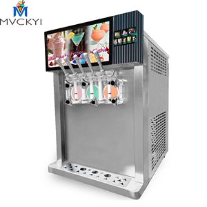 automáticos congelados bebida fría máquina de la barra de la máquina de helado suave de la combinación con bomba de aire - Product Image 1