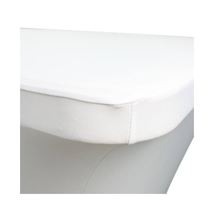 Factory Direct Custom White Minimalist <b>Table</b> Overlay Set Reusable Spandex Cloth <b>Cover</b> Logo Weddings Parties Durable Outdoor - Product Image 3