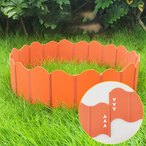 Vallas decorativas entrelazadas Oem Dd4423 para jardín, bordes de plástico sin necesidad de excavación para macizos de flores, bordes de paisajismo fáciles de instalar para exteriores. - Product Image 3