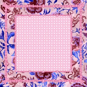 Tapete de Mahjong de Cuero de Lujo con Diseño Chinoiserie Tarte/Chinoiserie Azul/<span class=keywords><strong>Mad</strong></span> <span class=keywords><strong>About</strong></span> <span class=keywords><strong>You</strong></span>/Two Sparrows Hearts & Horseshoes - Product Image 4