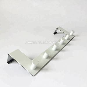 Over <span class=keywords><strong>The</strong></span> Door Hooks No Drill Towel Rack for Bathroom Storage Closet Behind <span class=keywords><strong>The</strong></span> Door Organizer Clothes Rack 6 Coat Hooks - Product Image 4