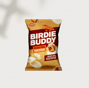 BIRDIE BUDDY Chips de Camarón Sabor Takoyaki, Bolsa Grande, Condimento Dulce y Sabroso Estilo Okonomiyaki, Rico Aroma a Camarón, Crujiente - Product Image 4