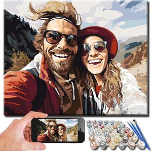 Kit de peinture par numéros avec photos personnalisées, livraison directe, art mural, peinture par numéros pour les vacances, cadeau de décoration intérieure - Product Image 2
