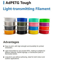 Filament Mingda PLA PETG 1,75 mm 1 kg (2,2 lb) PETG-HF pour imprimante 3D FDM (entrepôt USA/UE) 200 ℃   Imprimer