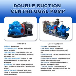 Bomba de Succión Doble Kqsn300-M9w, Bomba Centrífuga Abierta de Una Etapa y Succión Doble Horizontal para Riego Agrícola - Product Image 2