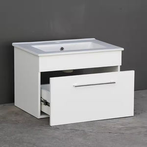 Mueble de Baño Flotante Moderno de MDF de 590 mm con <span class=keywords><strong>Lavabo</strong></span> de Cerámica de 24 Pulgadas - Product Image 4