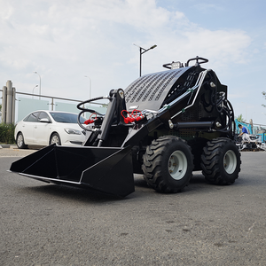 Euro 5 EPA KOOP Diesel Skid Steer Mini Track Skid Steer Loader 400KG Avec Forest Mulcher Tondeuse à gazon - Product Image 5