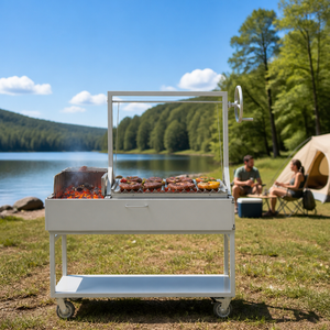 <span class=keywords><strong>Barbecue</strong></span> extérieur en acier inoxydable, gril à charbon de bois, gril Santa Maria, gril argentin à charbon de bois, très vendu - Product Image 4
