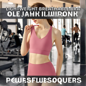 Sujetadores deportivos de alta sujeción para mujer, tallas grandes, ligeros, transpirables, con espalda hermosa, a prueba de golpes, de secado rápido, para yoga - Product Image 2