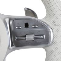 Volant en cuir blanc OEM Play and Plug, entièrement perforé, pour Mercedes-Benz Classe G G500 G63 G350 G55 G65