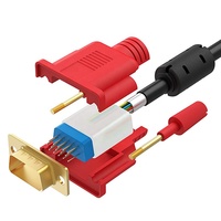 Cable de Video VGA Macho de 15 Pines Chapado en Oro con Núcleo de Ferrita, Par Trenzado, 1080P, Alta Velocidad, Cubierta de PVC, para Monitor, PC, Reproductor de DVD