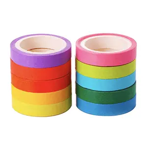 Indoor House Colorful Painting 2 Inch Heat Resistant Masking Crepe Paper Adhesive Tape