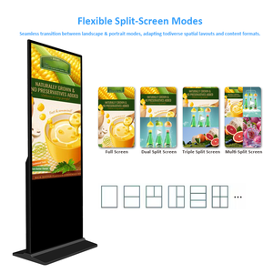 Pantalla Digital de Señalización Interior de 32 Pulgadas 4K IP65 <span class=keywords><strong>con</strong></span> Gestión Remota CMS Gratuita, Certificación CE FCC RoHS para Centros Comerciales - Product Image 3