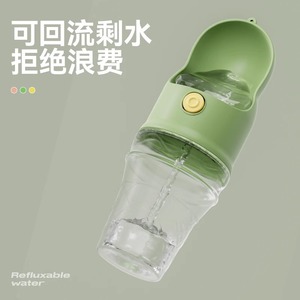 Portable Water Dispenser For Dogs Plastic <b>Manual</b> <b>Pump</b> Outdoor Travel Use - Product Image 5