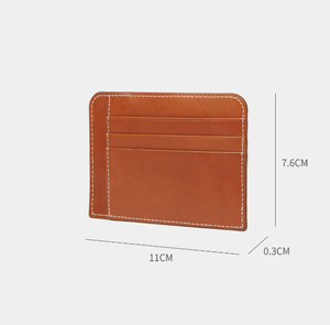 Porte-cartes multi-poches en cuir PU, étui pour portefeuille, logo personnalisé, petit porte-cartes délicat - Product Image 3