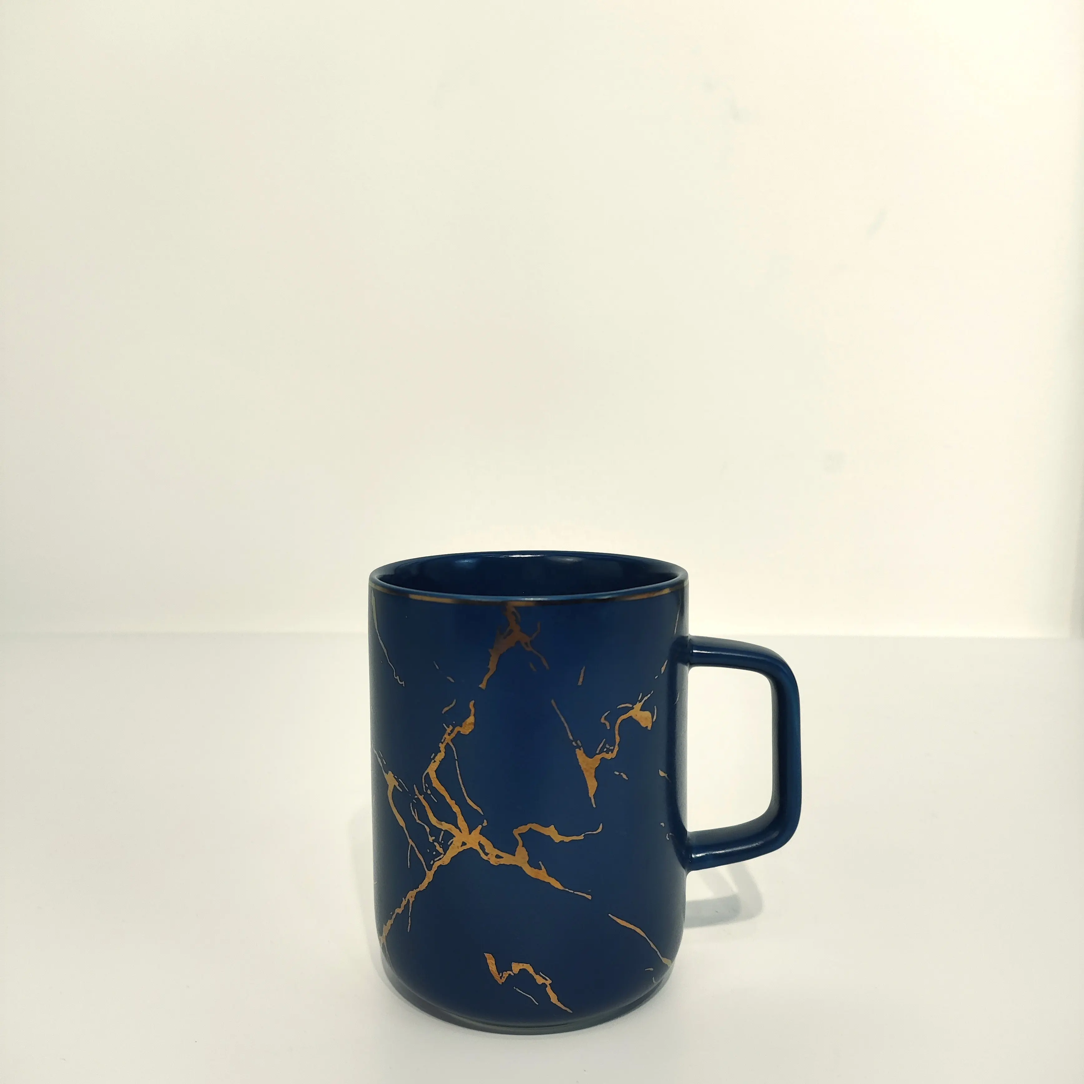 Cangkir Mug kopi keramik sublimasi seni percikan tinta DESAIN perjalanan