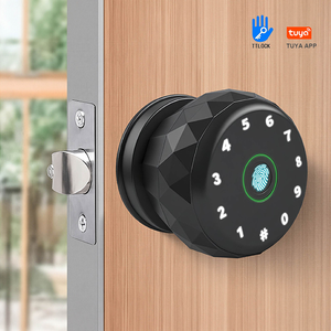 Aluminiumlegering Kleine knop Digitaal deurslot Tuya TTlock App Cloud Vingerafdruk Wachtwoord RFID-kaart Keyless Smart Lock Thuis Slaapkamer - Product Image 4