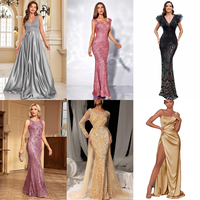 Robe de soirée de luxe pour femme, coupe ajustée, légèrement transparente, couleur claire, haut de gamme, collection 2026, très tendance