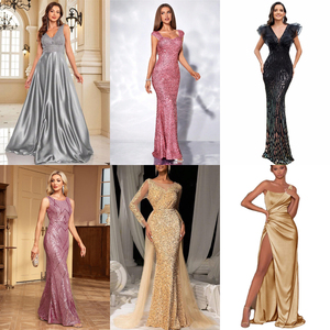 Abito <span class=keywords><strong>da</strong></span> <span class=keywords><strong>sera</strong></span> di lusso <span class=keywords><strong>da</strong></span> donna alla moda 2026, vestibilità slim, leggermente trasparente, colore chiaro, di alta gamma, di gran moda - Product Image 5