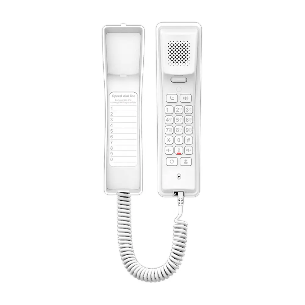 H2uホテルウォールIP電話カスタムボタン付きビッグボタンVoIP電話
