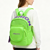 Sac à dos scolaire esthétique et mignon pour adolescents, léger et décontracté, avec poches frontales pour les étudiants, retour à l'école