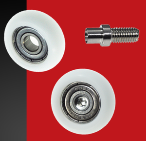 M5 chủ đề bên ngoài ròng rọc OD 16mm POM tráng Con lăn BSR68516-8C1L6M5 16x8xm5 nhựa mang con lăn với vít - Product Image 3