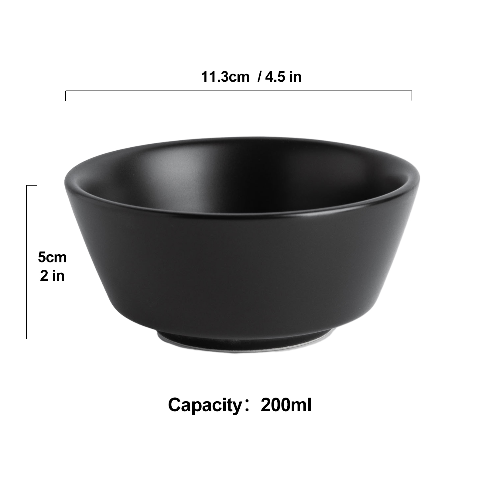 Spuntino rotondo da 4.4.5 pollici